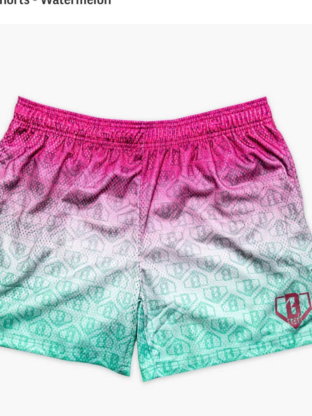 Baseball lifestyle 101 watermelon gradient shorts